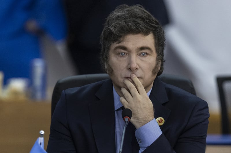 O presidente da Argentina Javier Milei