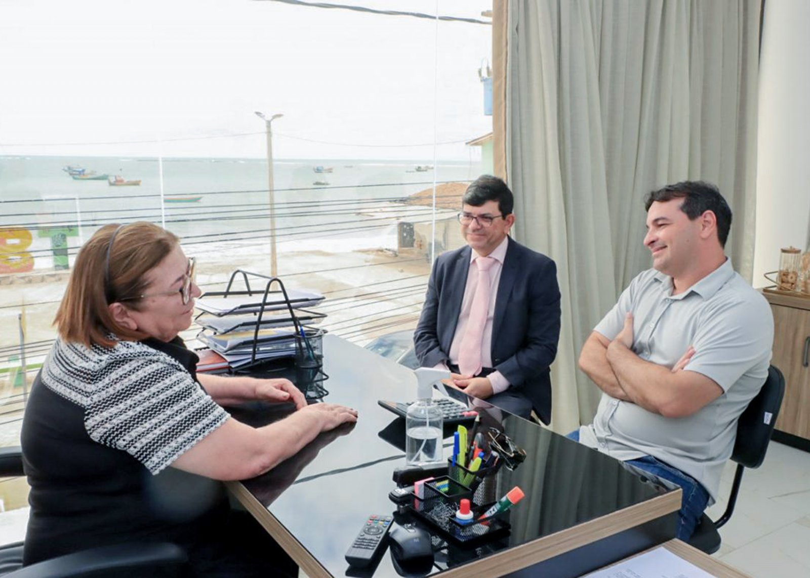 Diretor do Fórum de Rio Tinto visita Prefeitura e Câmara de Baía da Traição
