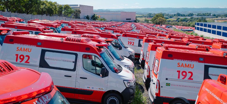 Governo Federal entrega 789 ambulâncias para renovar e ampliar a frota do SAMU