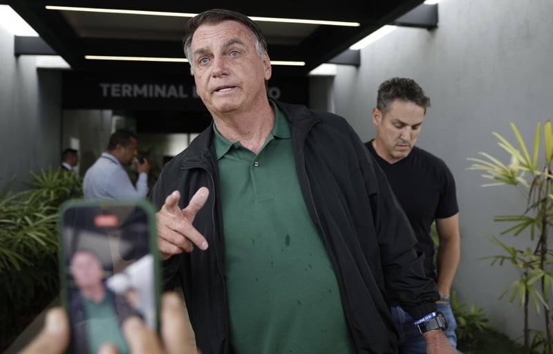 O ex-presidente Jair Bolsonaro
