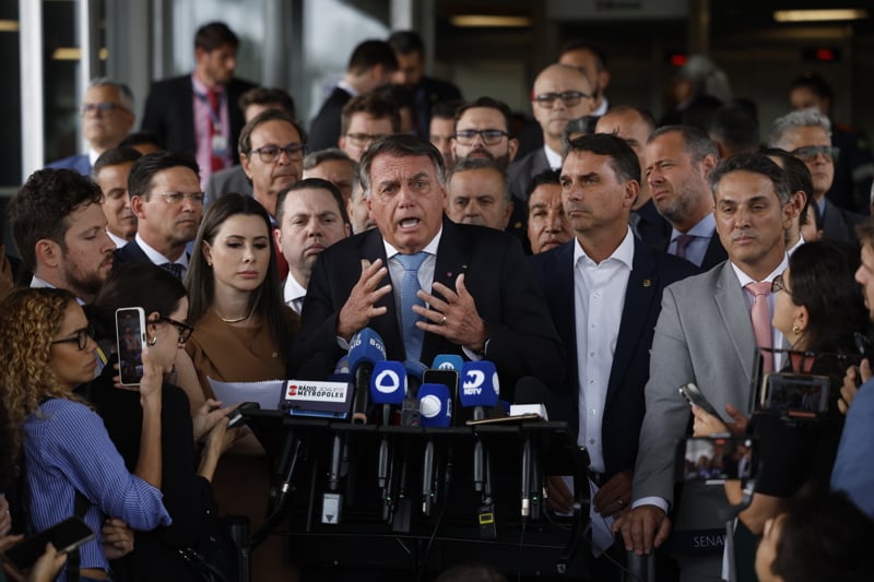 Bolsonaro se pronunciou no Senado logo após virar réu no Supremo
