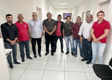 Servidores após participação na inspeção técnica