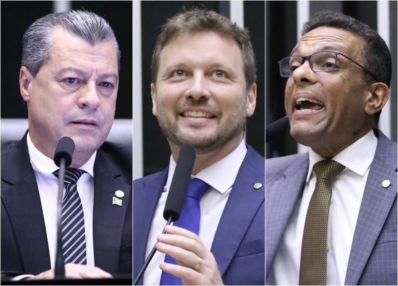 Os deputados Daniel Agrobom (PL-GO), Maurício Marcon (Podemos-MS) e Otoni de Paula (MDB-RJ) foram três dos que protocolaram projetos de lei contra o uniforme vermelho.