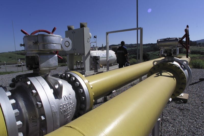 Gasoduto em Itatiba, São Paulo.