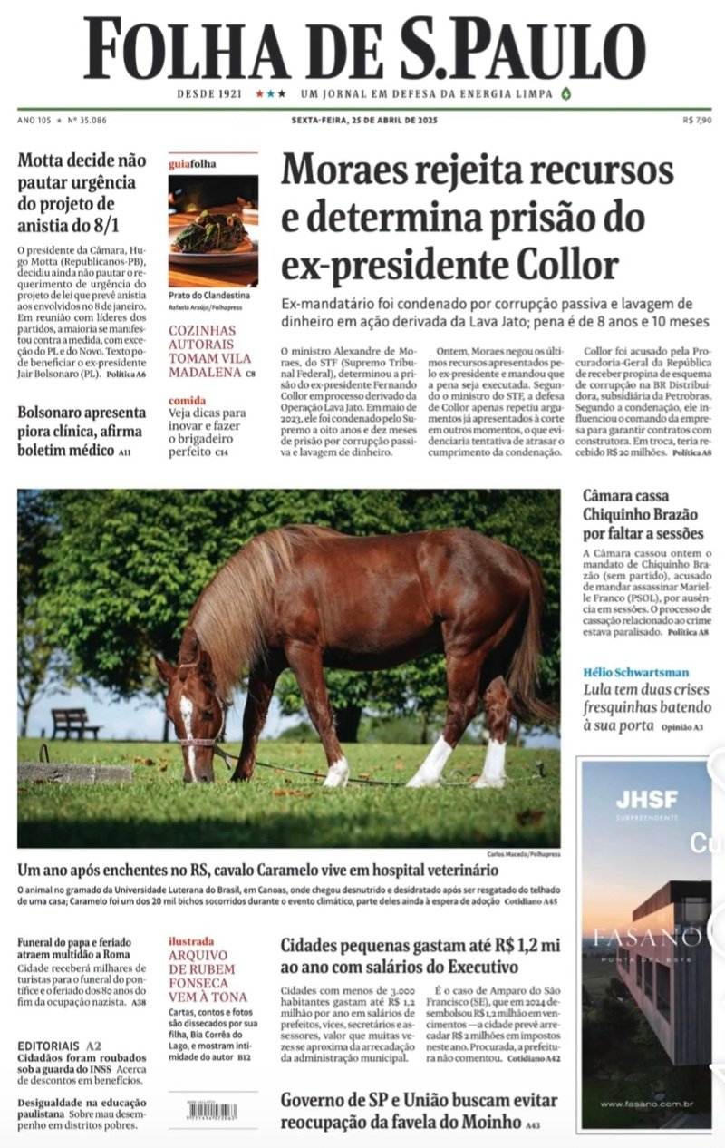 Capa do jornal