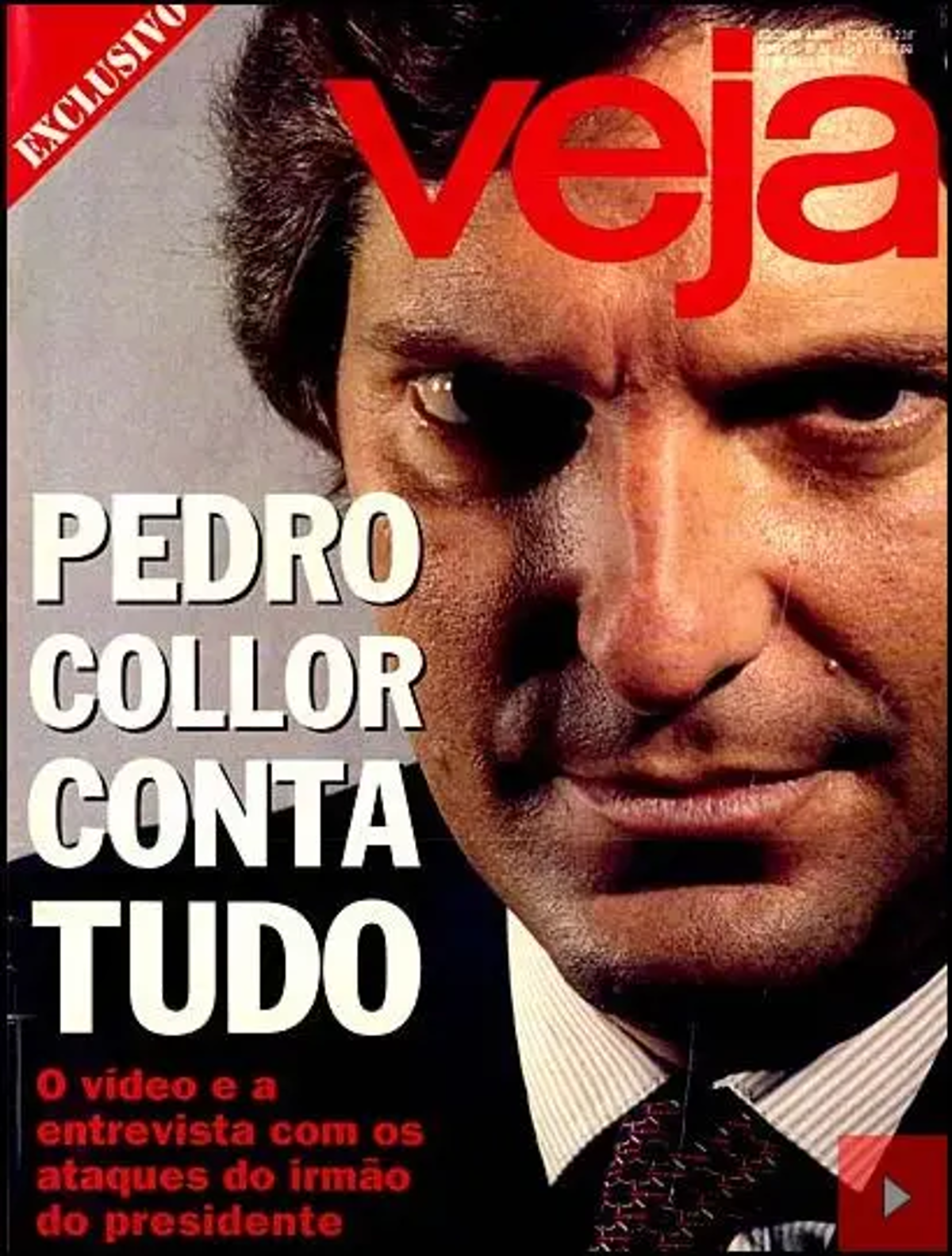 Capa da revista Veja com entrevista bombástica de Pedro Collor