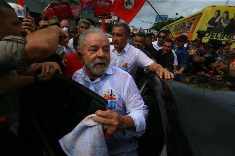 O presidente Lula na Festa da Independência da Bahia, em Salvador.