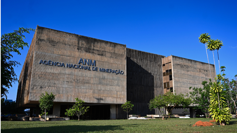Fachada da Agência Nacional de Mineração.
