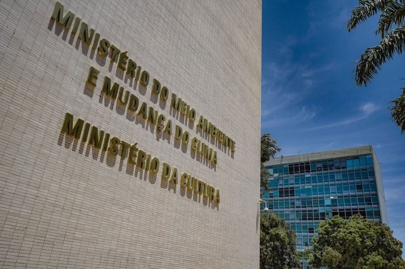 Fachada do prédio do Ministério da Cultura, em Brasília.