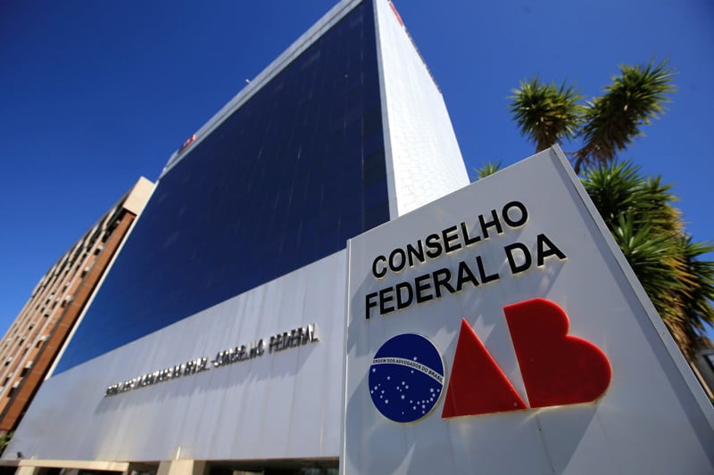 Fachada do prédio sede do Conselho Federal da OAB. 