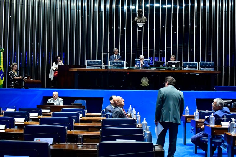 Plenário do Senado Federal durante sessão deliberativa ordinária. 
