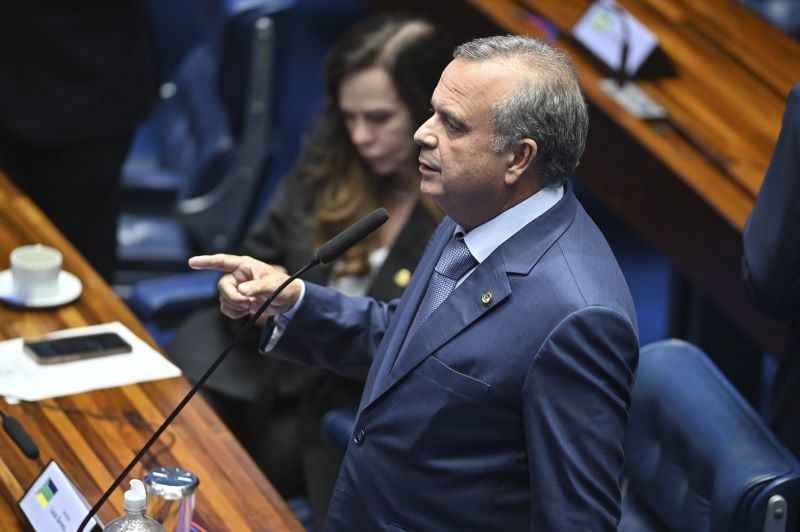 O senador Rogério Marinho (PL-RN), líder da oposição da Casa e ex-ministro no governo Jair Bolsonaro.