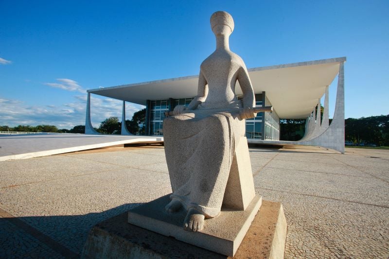 Fachada do Supremo Tribunal Federal (STF), na Praça dos Três Poderes, em Brasília.