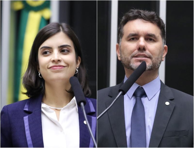 Tabata Amaral (PSB-SP) e Moses Rodrigues (União Brasil-CE): presidente da comissão e relator do PNE, respectivamente.