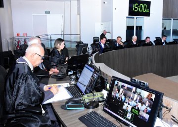 Foto da 3ª sessão ordinária do Órgão Especial