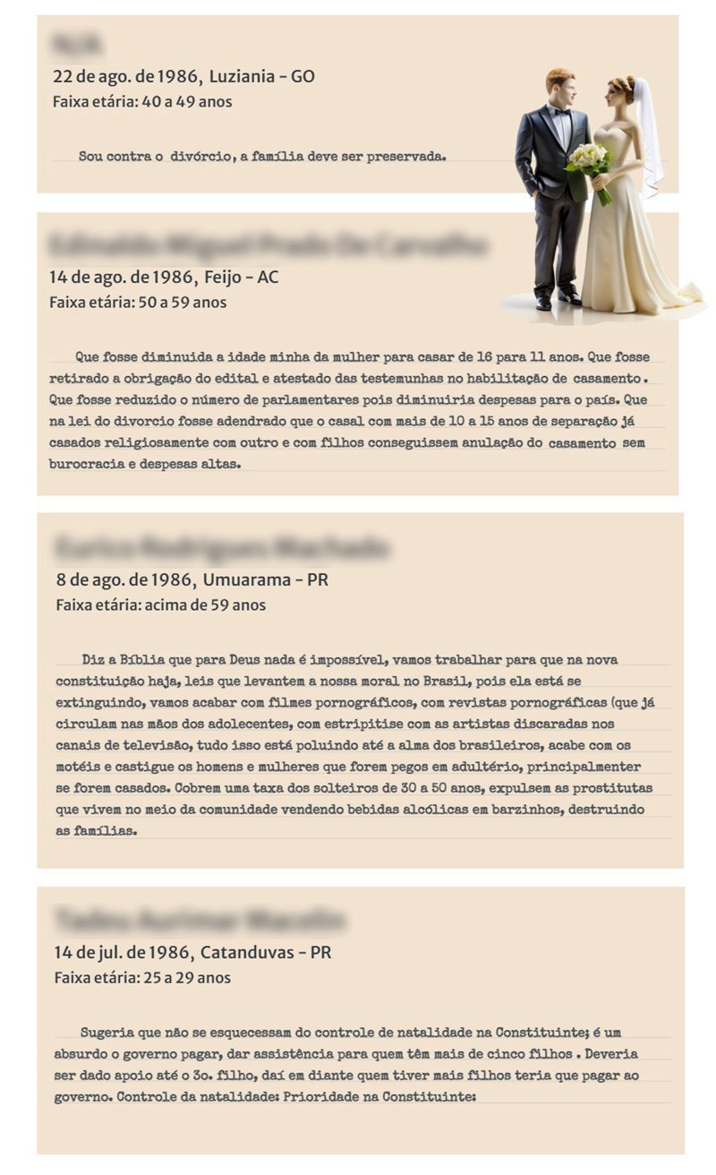 Ideias enviadas por cidadãos brasileiros.