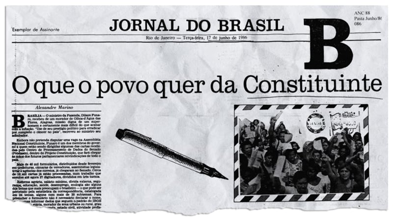 Jornal do Brasil de 1986.