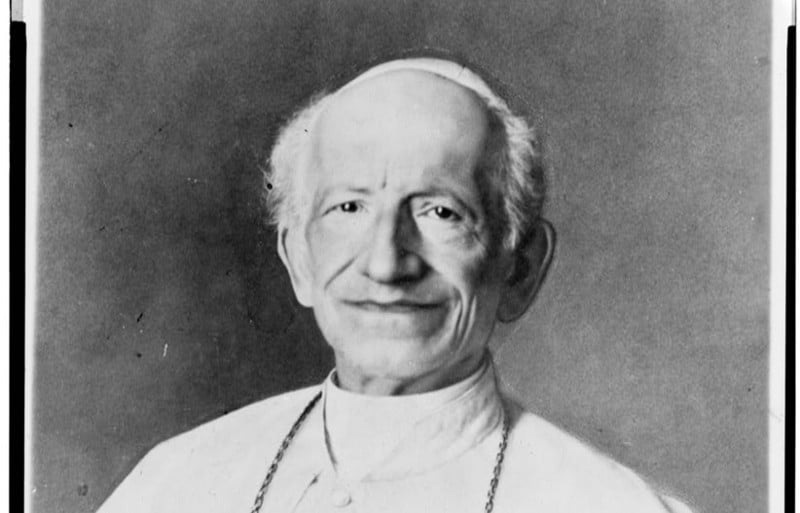Leão XIII foi papa entre 1878 e 1903.