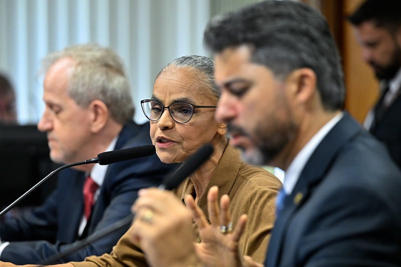 Marina e Marcos Rogério: senador pediu a ministra que se colocasse 