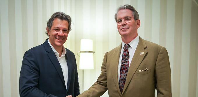 Haddad se reúne com secretário do Tesouro dos EUA