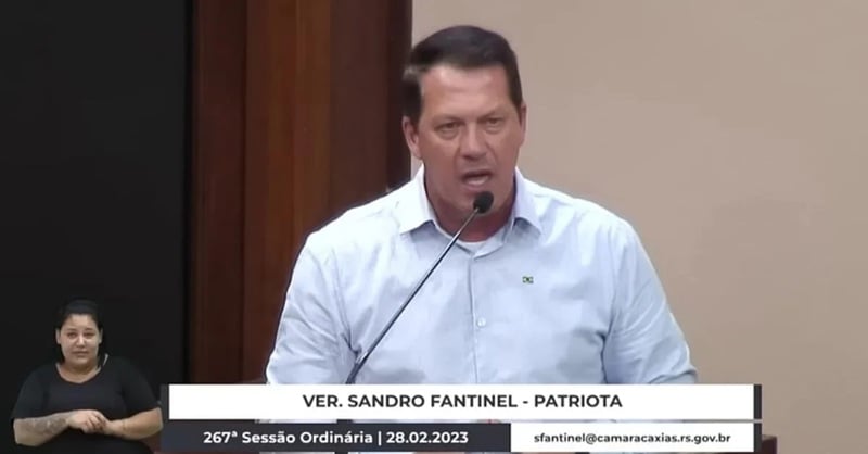 Vereador Sandro Luiz Fantinel.