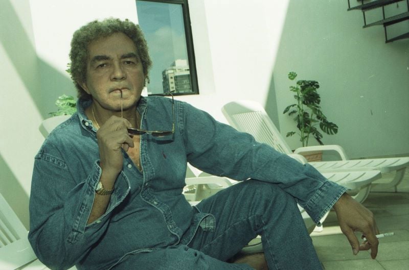 O cantor Reginaldo Rossi. Foto foi tirada no ano de 2000.