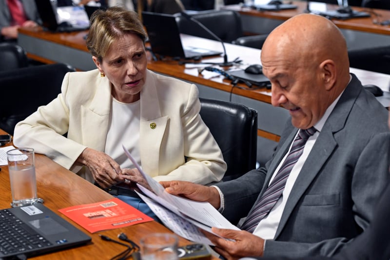 Senadora Tereza Cristina e senador Confúcio Moura.