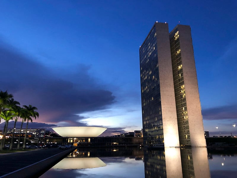 Fachada da Câmara dos Deputados: semana tem pauta cheia em plenário.