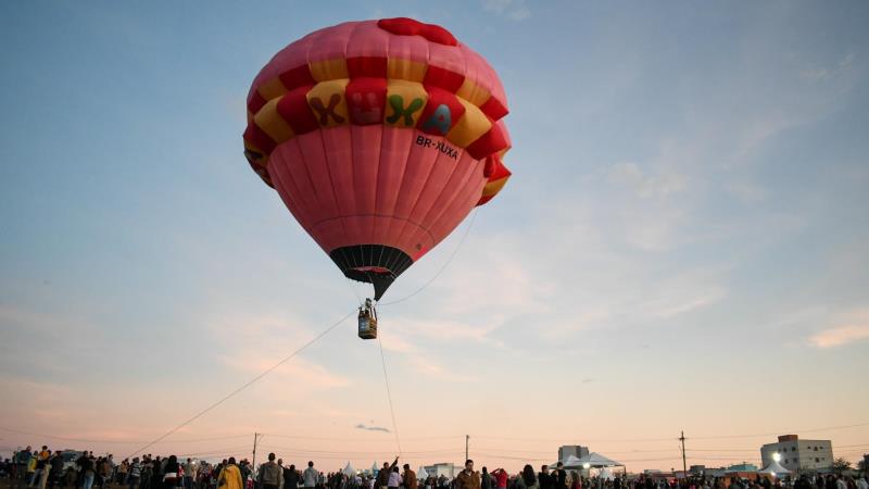 Campeonato brasileiro de balonismo no município de Boituva.