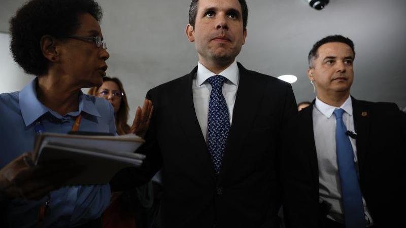 O presidente da Câmara, Hugo Motta (Republicanos-PB).