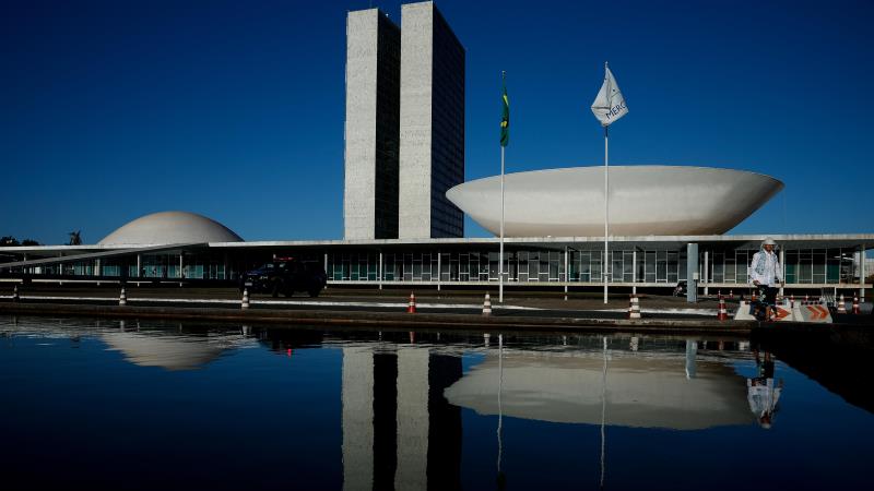 Fachada do Congresso Nacional, em Brasília.