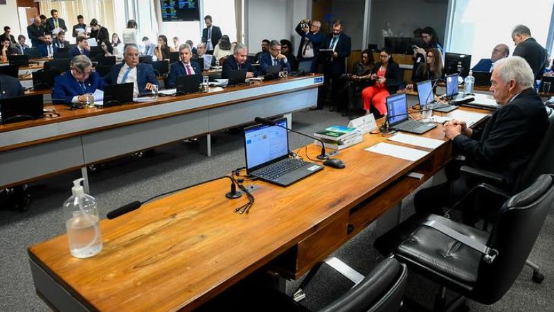 Reunião da CCJ na qual deveria ter sido votado o novo Código Eleitoral nesta quarta-feira (11).
