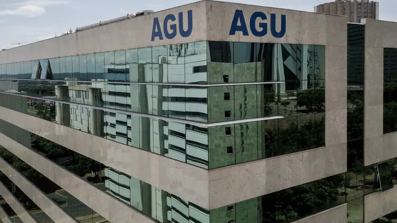 Fachada da AGU.