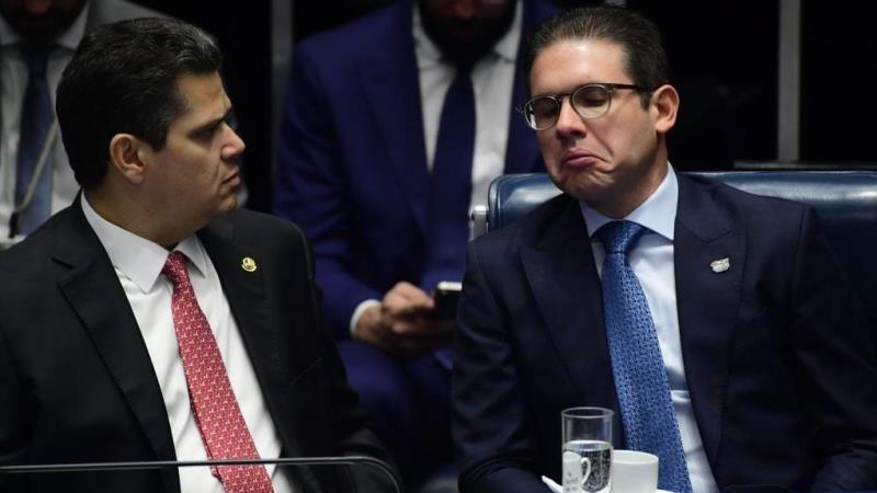 Davi Alcolumbre e Hugo Motta.