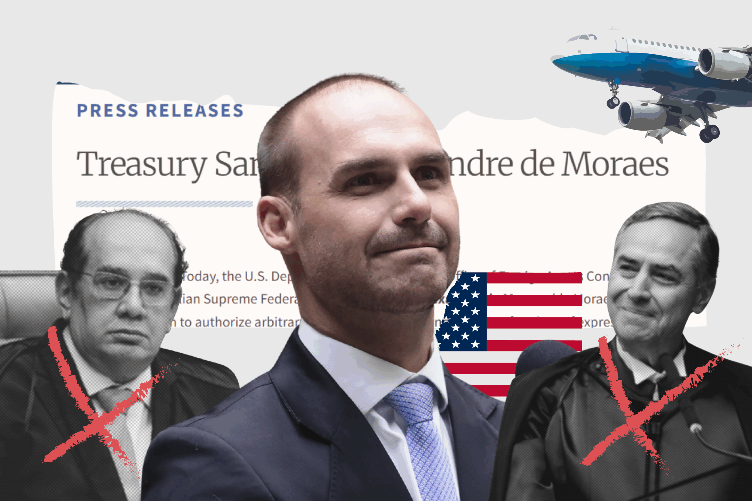 Barroso e Gilmar ficaram de fora da sanção dos EUA.