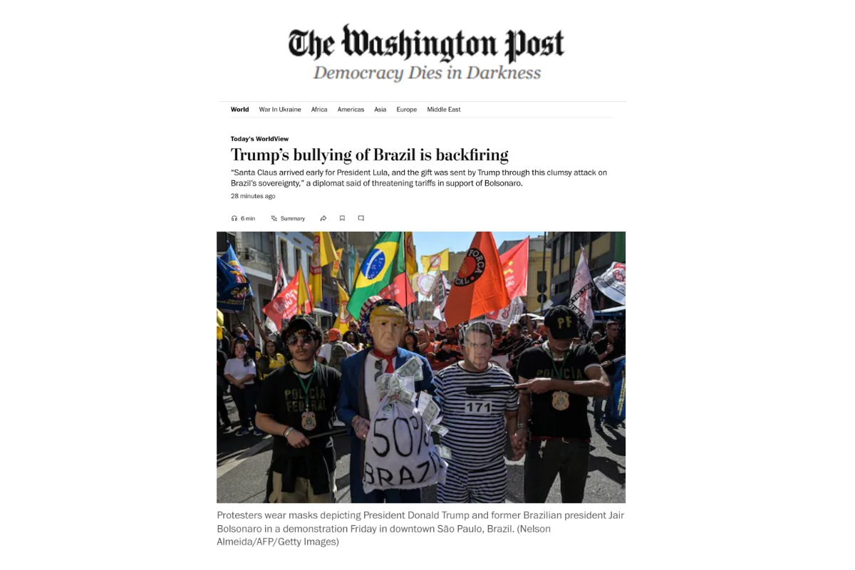 Artigo publicado no The Washington Post.