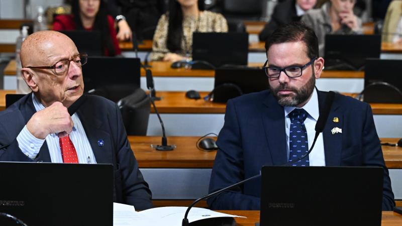 Senador Esperidião Amin e Jorge Seif.