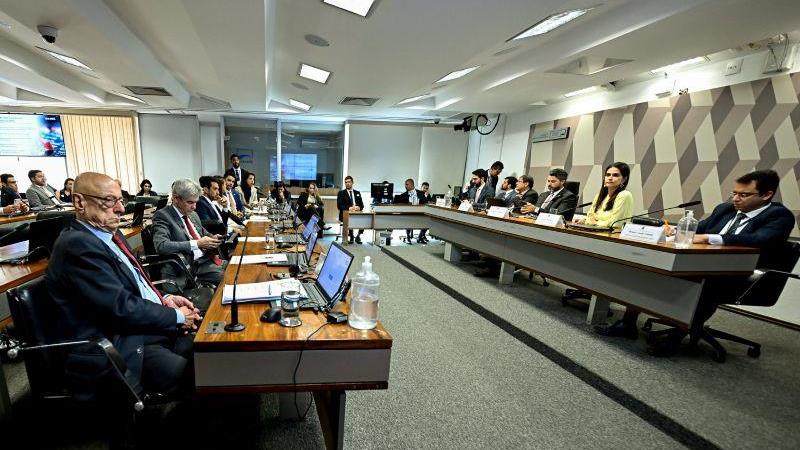 Plenário da Comissão de Infraestrutura do Senado.