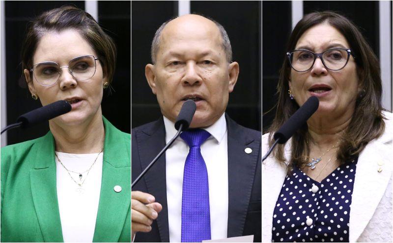 Os deputados Coronel Fernanda (PL-MT), Coronel Chrisóstomo (PL-RO) e Bia Kicis (PL-DF) serão titulares na CPMI do INSS.