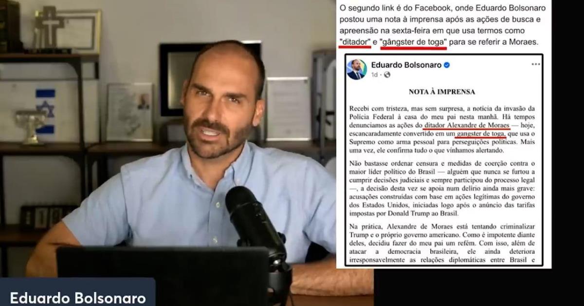 Eduardo Bolsonaro nega renúncia e tenta intimidar servidores da PF