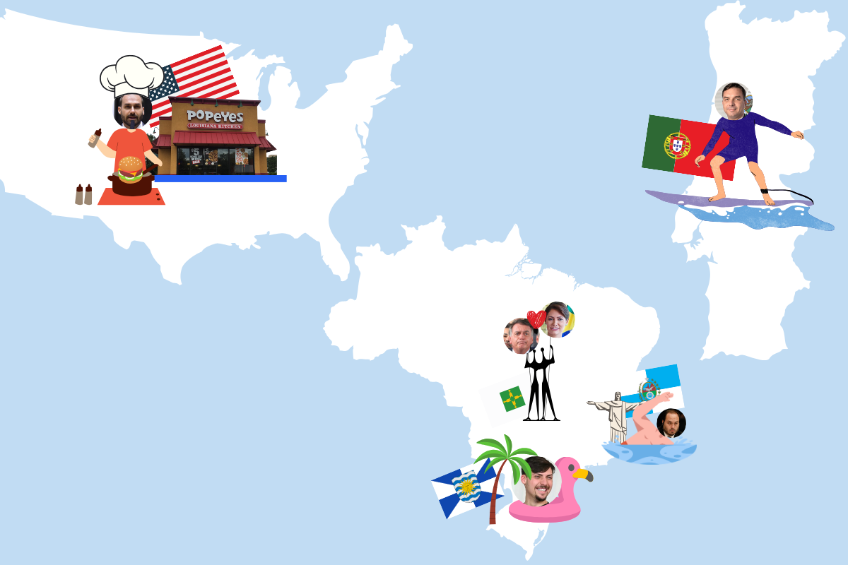 Família Bolsonaro se espalha enquanto crise se agrava.