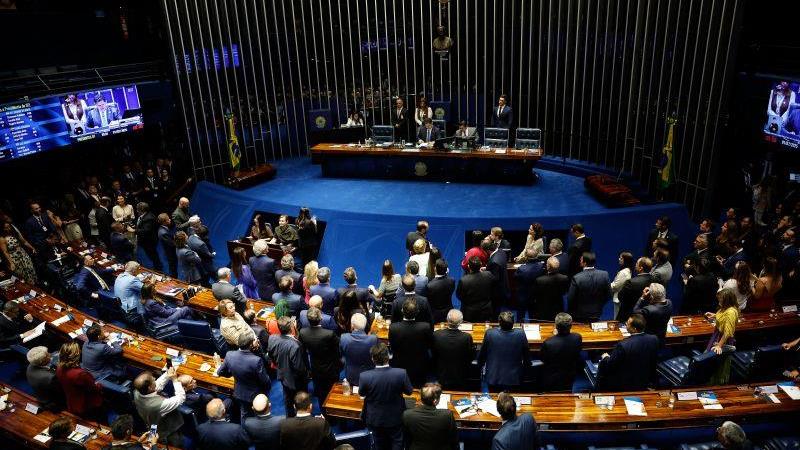 Plenário do Senado: empenho de emendas vem chegando em velocidades diferentes para cada senador.