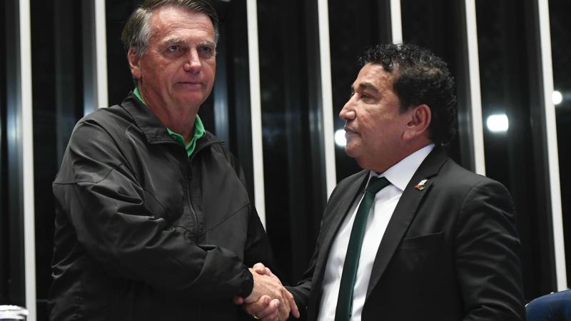 Jair Bolsonaro e Magno Malta.