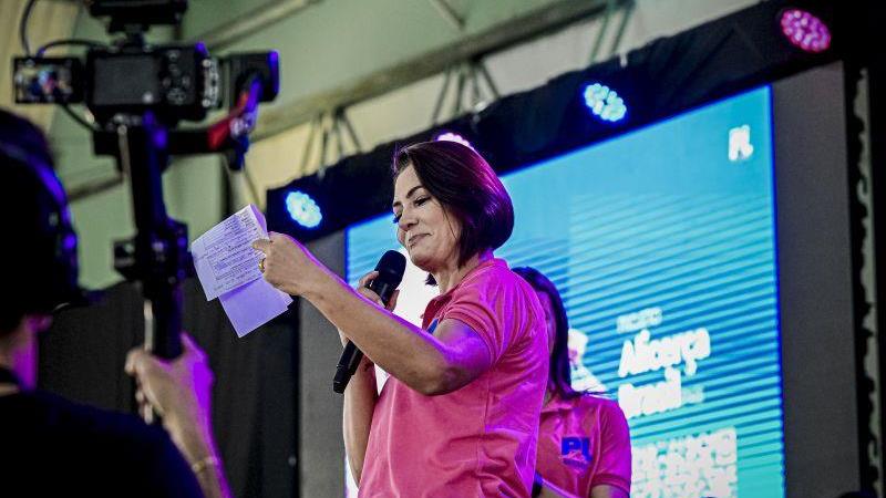 Michelle leu a carta em evento do PL Mulher na cidade de Rio Branco, capital acreana.