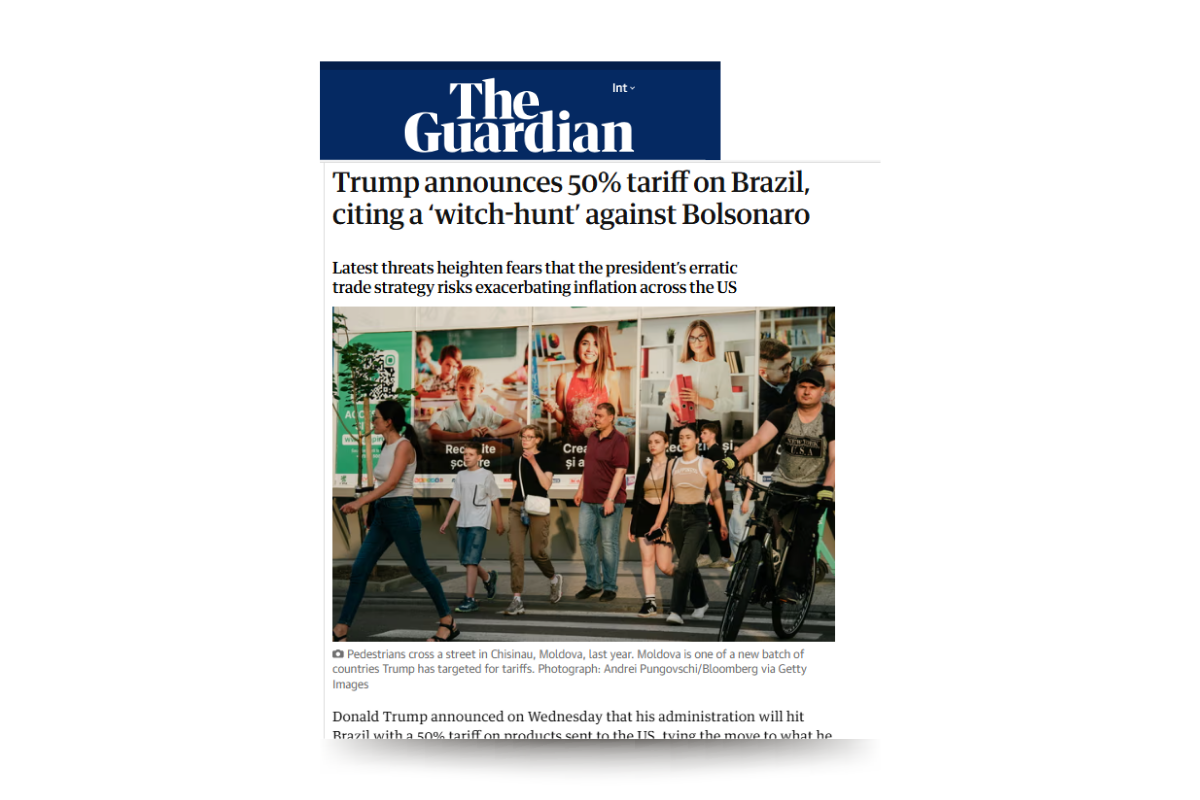 Matéria publicada no The Guardian.