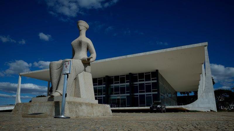 Fachada do STF na Praça dos Três Poderes, em Brasília.