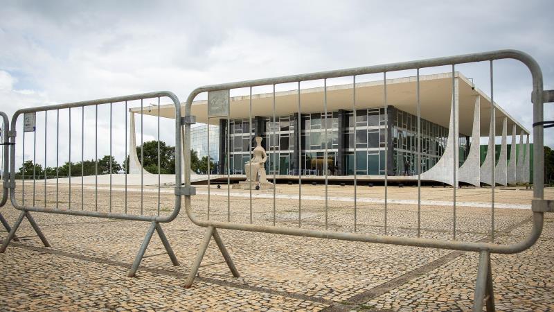 Fachada do Supremo Tribunal Federal.