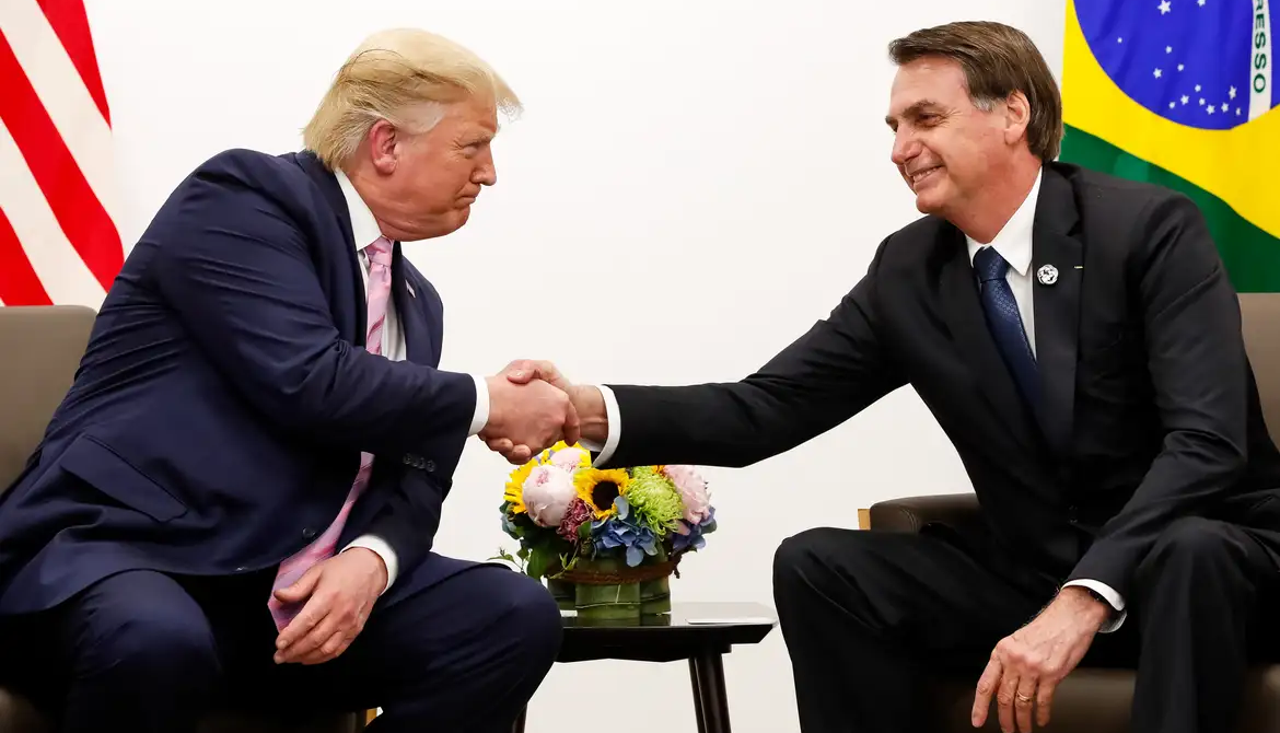 Donald Trump e Jair Bolsonaro.