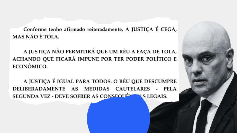 Alexandre de Moraes decretou prisão de Jair Bolsonaro.