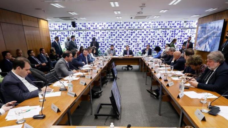 Reunião de líderes da Câmara nesta terça-feira, 12 de agosto.